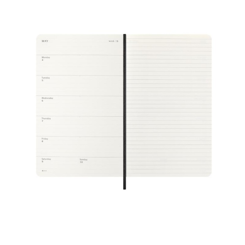 12M WKLY NTBK LG BLK SOFT