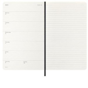 12M WKLY NTBK LG BLK SOFT