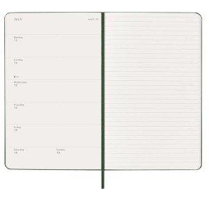 12M WKLY NTBK LG MYRTLE GREEN HARD