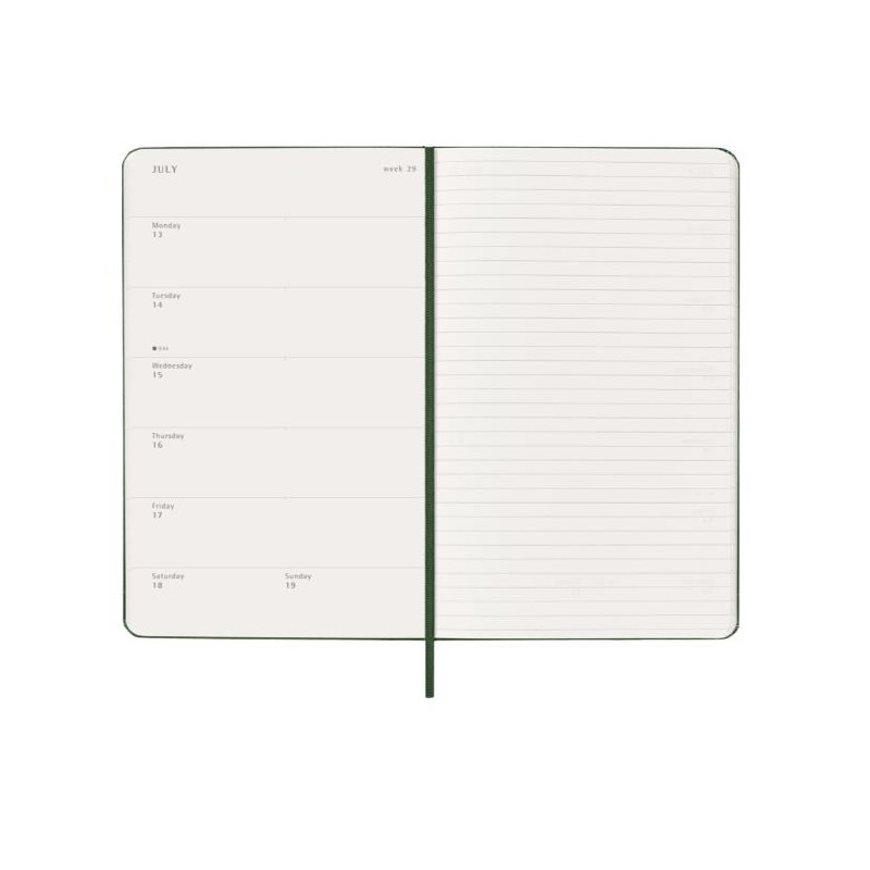 12M WKLY NTBK LG MYRTLE GREEN HARD