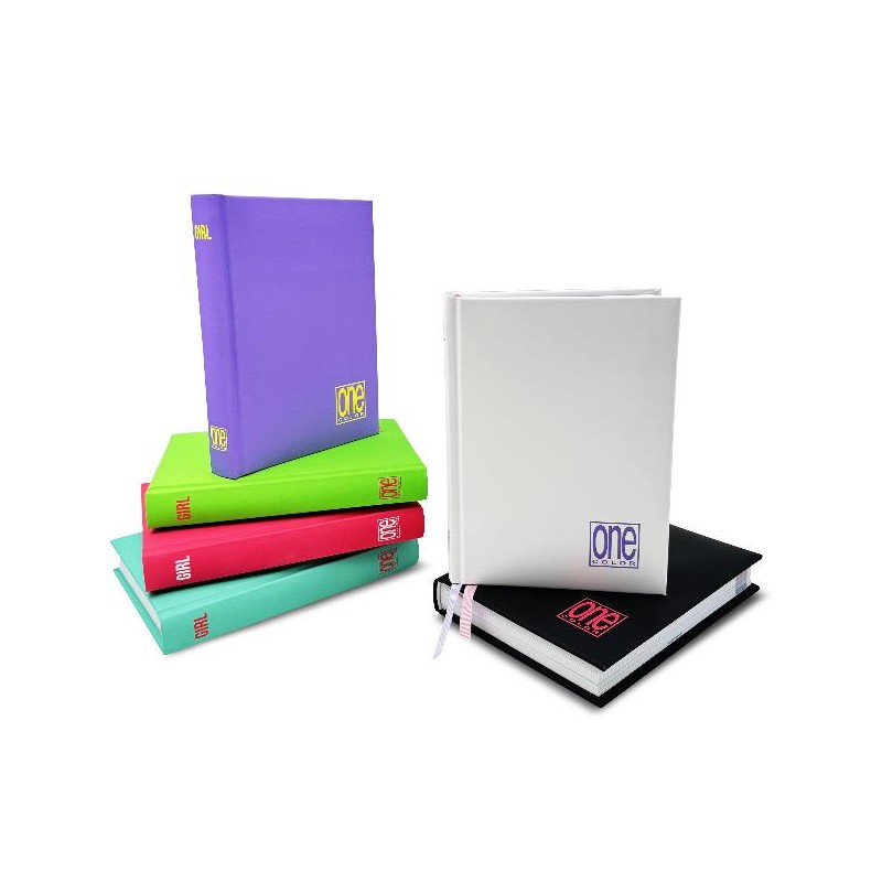 DIARIO ONE COLOR SOFT TOUCH 12 MESI 80 GRAMMI 13X18 CM RAGAZZA