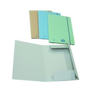 CF20CARTELLA ECO NEW CON LEMBI ED ELASTICO TONDO AZZURRO