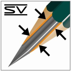 2 X Faber-Castell 873 Matite colorate con mina superdimensionata,2 confezioni da 12 pezzi