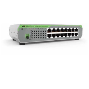 16-port 10/100TX unmanaged switch with internal PSU EU Power Cord