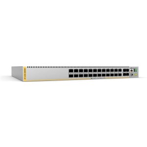 L3 STACKABLE SWITCH 24X SFP PORTS 4X SFP+ PORTS AND DUAL FIXED PSU EU POWER CORD. PURCHASING SERVICE NEEDED.