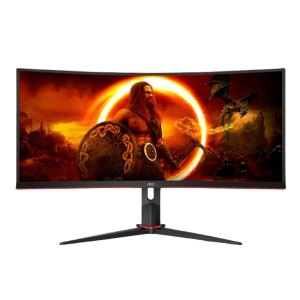 34 AOC Gaming 21:9 VA 180Hz Curvo 1ms Reg Alt Ergonomico