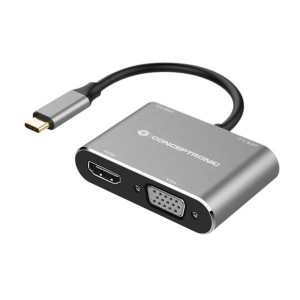 4-in-1 Docking Station USB 3.2 Gen 1 -- HDMI/VGA/USB-C PD/USB 3.0 multiport adapter