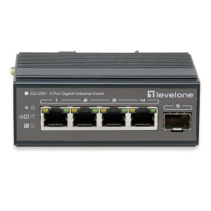 5-Port Gigabit PoE Switch DIN-Rail -30°C to 65°C