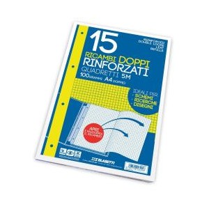 RICAMBI RINF DOPPI A4 BCO 15FF 100G