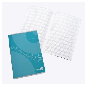 CF 10 ALBUM MUSICA PENTAGRAMMATO A4 90GR FG 16 CARTONCINO PESANTE VERNICE U.V.