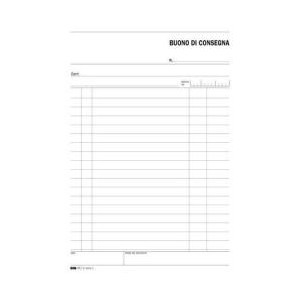 BLOCCO BUONO DI CONSEGNA 33X3 AUTORICALCANTE (A BLOCCO) F.TO23X15