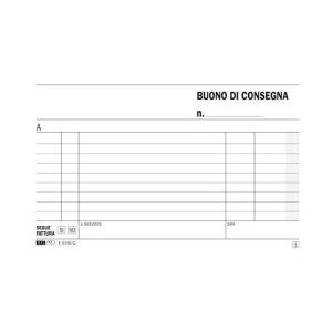 Blocco buono di consegna 50x2 autoricalcante f.to 9 9x17