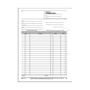 Blocco copia commissione 50x2 autoricalcante f.to29 7x21