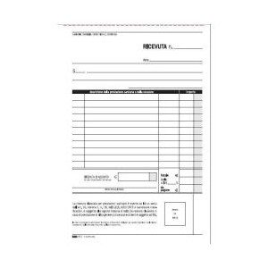 CF10BLOCCO RICEVUTA SANITAR 50X2RIC