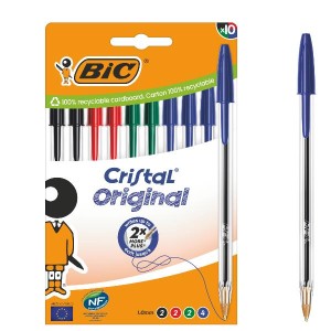 BIC CRISTAL ORIGINAL 1mm Astuccio 10pz Assortito