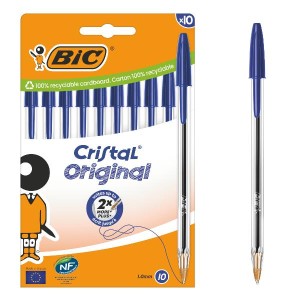BIC CRISTAL ORIGINAL 1mm Astuccio 10pz Blu