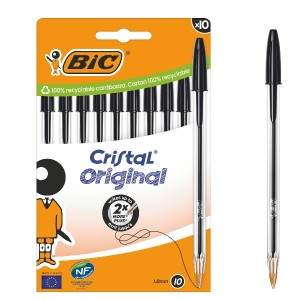 BIC CRISTAL ORIGINAL 1mm Astuccio 10pz Nero