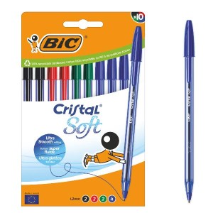 BIC CRISTAL SOFT 1.2mm Astuccio 10pz Assortito