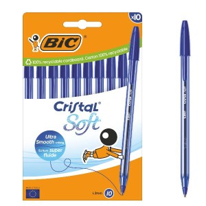 BIC CRISTAL SOFT 1.2mm Astuccio 10pz Blu