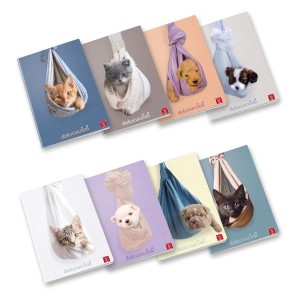 CF10 QUADERNI DOLCI CUCCIOLI A4 80GR RIGATURA Q FF. 20+R 8 FANTASIE ASSORTITE