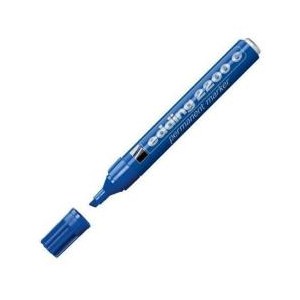 Marcatore permanente 2200C colore blu P/scalpello tratto 1 - 5mm (Conf. 10)