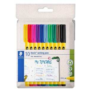 NORIS WRITING PEN 10 PCS. CARDBOARD BOX ASSORTED COLOURS