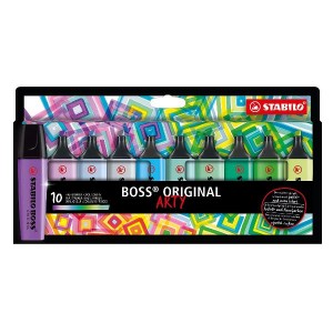 STABILO BOSS astuccio da 10 colori ass. - colori freddi