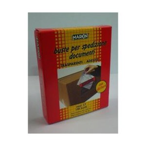 MARKIN C7 - 100 BUSTE ADESIVE PER SPEDIZIONE DOCUMENTI 113X90 MM. CO