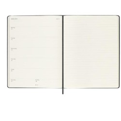 12M WKLY NTBK XL BLK HARD