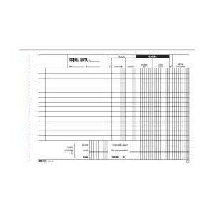 CF10BLOCCO PRIMA NOTA CASSA 50X2RIC