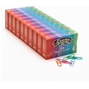 CF10X50 FERMAGLI COLORATI PLAST N4