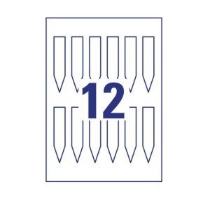 Cartellini ultraresistenti per piante in plastica da 190