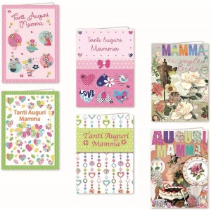 BIGLIETTI AUGURI MAMMA ASSORTITI