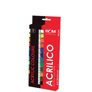 COLORI ACRILICI - SCATOLA 12 TUBI ML.12- COL. ASS.