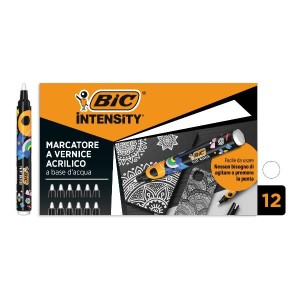 CF12 MARCATORI BIC INTENSITY PAINT BIANCO