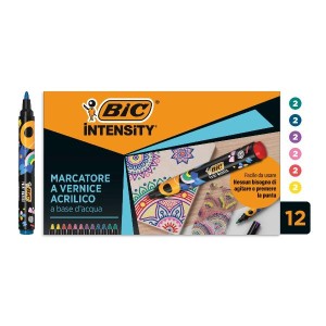 CF12 MARCATORI BIC INTENSITY PAINT COLORI ASSORTITI