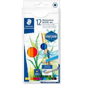 ASTUCCIO CON 12 MATITE ASSORTITE ACQUARELLABILI