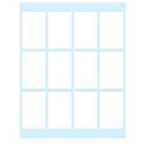 Etichette bianche in busta - 44x28 - 10 ff