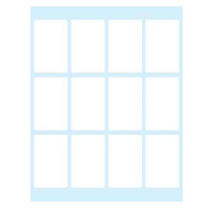 Etichette bianche in busta - 48x28 - 10 ff