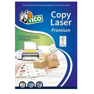 AUTOADESIVE A4 SENZAMARGINI F.TO 105X42 3 - ETICHETTE PER FOGLIO 14 (100 FOGLI) INKJET/LASER/COPY