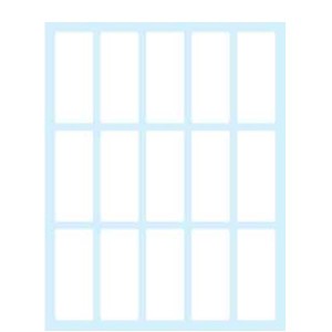 Etichette bianche in busta - 48x20 - 10 ff