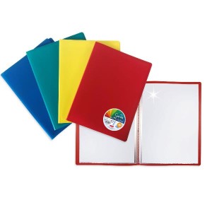 CF16 PORTALISTINI GARDA 20 BUSTE POLIPROPILENE COLORATO COLORI ASSORTITI BLU ROSSO VERDE GIALLO