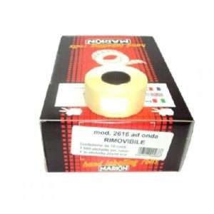 CF16ROTOLI ETICHETTE ONDA 2616 RIMOVIBILI