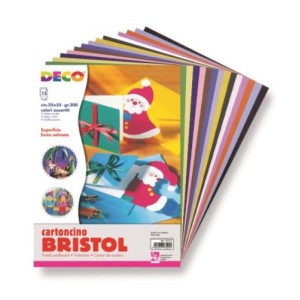 CARTONCINI BRISTOL 15 FOGLI 25x35cm - ASSORTITI