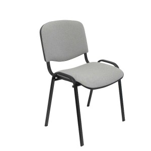 Set di 2 sedie impilabili Modello ISO Tessuto ARAN Grigio senza Braccioli