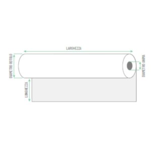 Rotolo per plotter carta gr 60 F.TO 91 4 x 50 F 50 (scat. 2 rotoli)