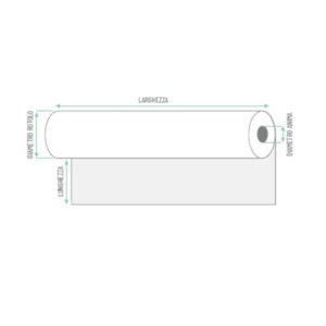 Rotolo per plotter carta gr 90 F.TO 61 x 50 F 50 (scat. 2 rotoli)