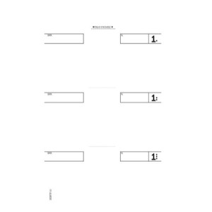 COMANDE A 3 TAGLIANDI BLOCCO DI 25/25 COPIE AUTORICALCANTI