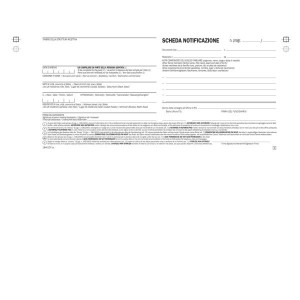 SCHEDE DI NOTIFICAZIONE PERSONE ALLOGGIATE CON CONSENSO PRIVACY SNAP OUT A 2 COPIE AUTORICALCANTI CONF. DA 200 SCHEDE