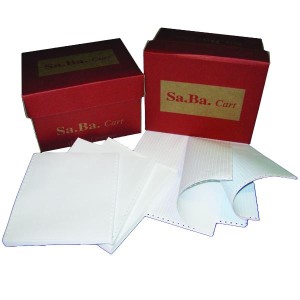 CF2000 MODULO CONTINUO 240MMX11 60GR CARTA MECCANOGRAFICA PURA CELLULOSA LETTURA FACILITATA 1 COPIA GRIGIO STACCABILE